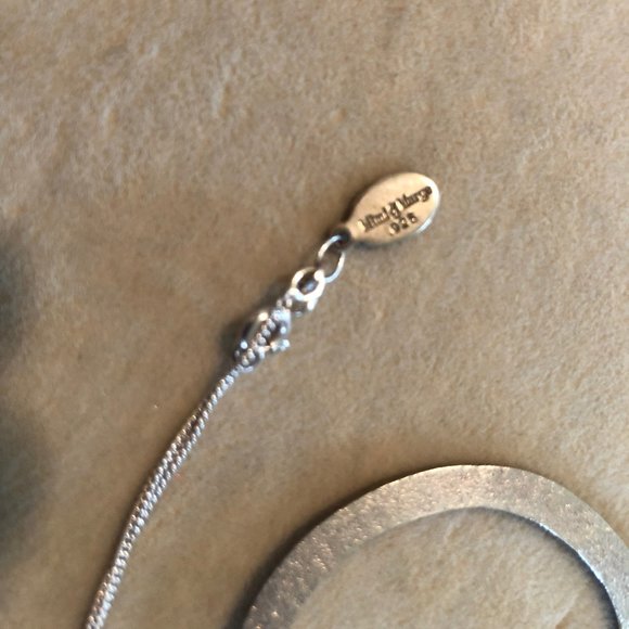 Mimi & Marge Sterling Silver double circlenecklace - Picture 3 of 4